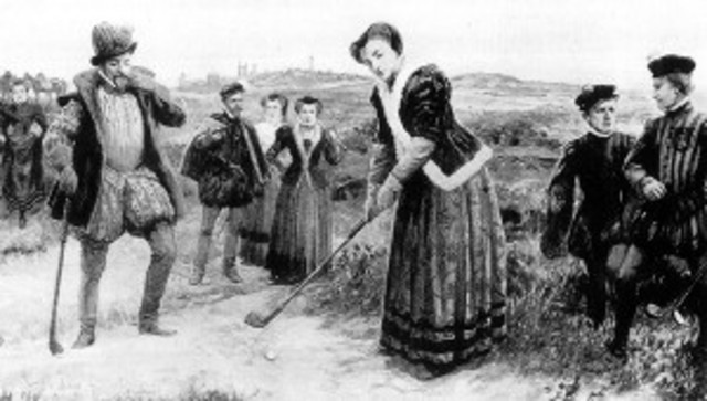 La realeza jugando Golf