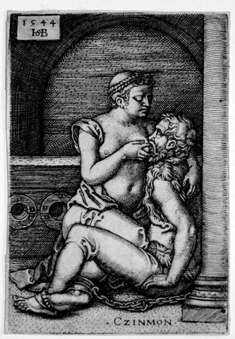 Hans Sebald Beham (German, 1500-1550), Cimon and Pero