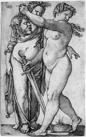 Hans Sebald BehamGerman, 1500-1550Judith and Her Servant,