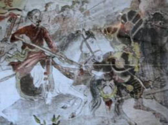 Khmer empire defeated by Vietnamese