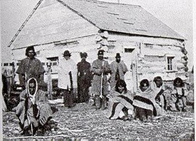 -1863 Dakota prisoners were banished to South Dakota reservation