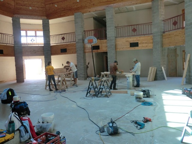 The Gathering room in progress