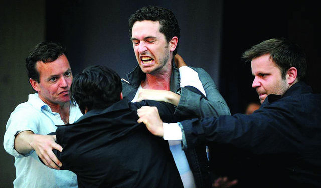 Laertes and Hamlet fight