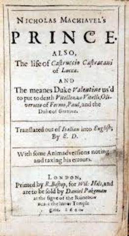 Nicolo Machiavelli Writes The Prince