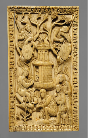 3 Holy Women at the sepulcher, Italy, 10th century AD