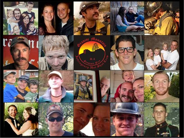 19 Granite Mountain Hot Shots killed in Yarnell Hill Fire