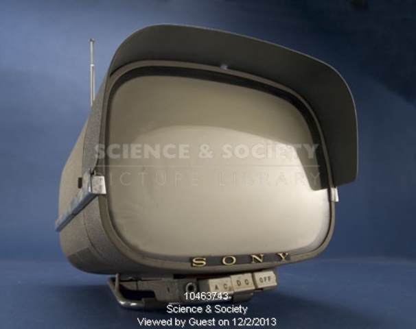 Sony TV8-301 portable television receiver, 1960