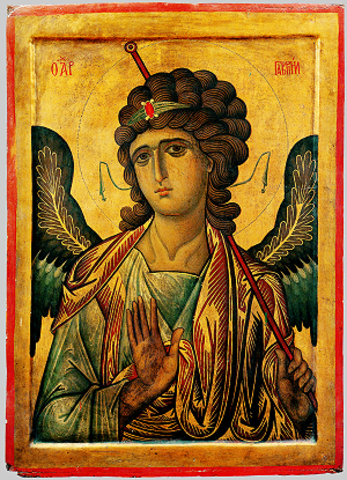 Icon with the Archangel Gabriel