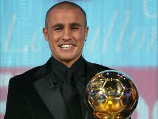 Cannavaro wins The Ballon D'or.