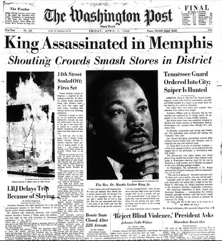 MLK Assassinated