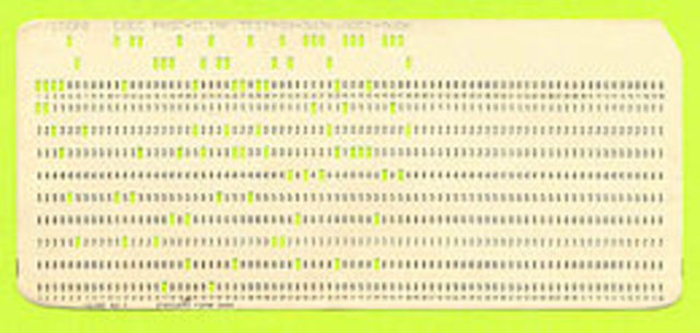 TARJETAS PERFORADAS - GERMAN HOLLERITH