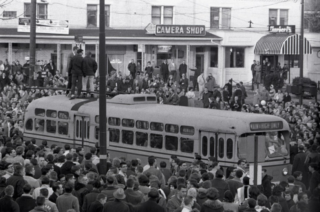 Chaos at administration building