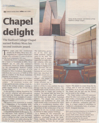 Chapel Opened