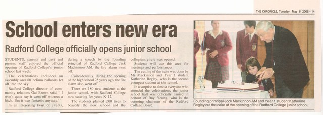 Junior School Opening