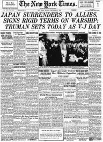 Japan surrenders to Russia