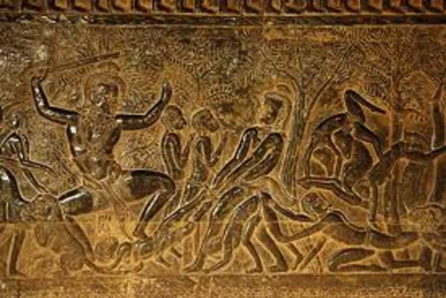 Suryavarman I wins civil war.