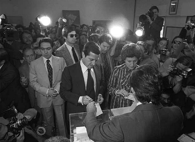 Las elecciones generales legislativas de España.