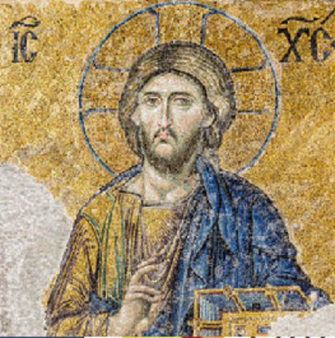 The Christ Pantocrator of the Deesis mosaic By St. John