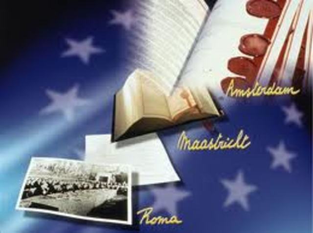 Signature of the agreement of the European union.