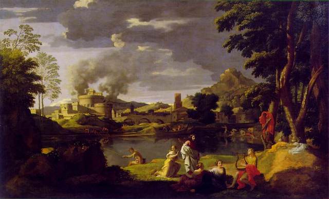 Landscape with Orpheus and Euridice