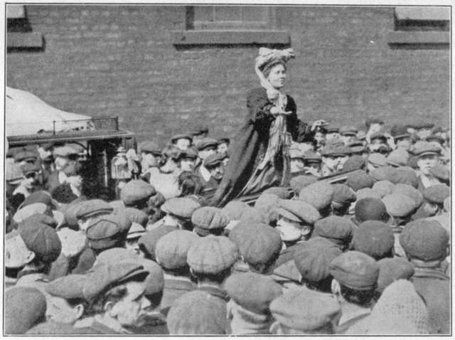 Emmeline Pankhurst leads violent suffrage movement