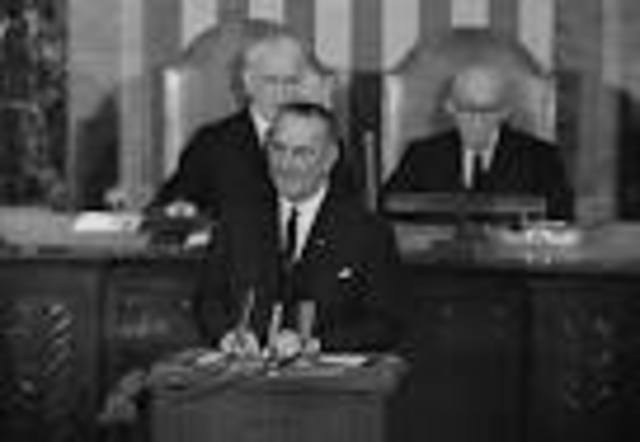 LBJ'S speech to Congress