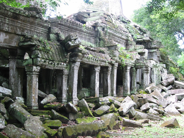 The Khamers abandon Angkor.