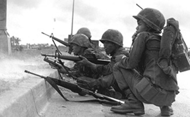 The North Vietnamese join forces with the Viet Cong