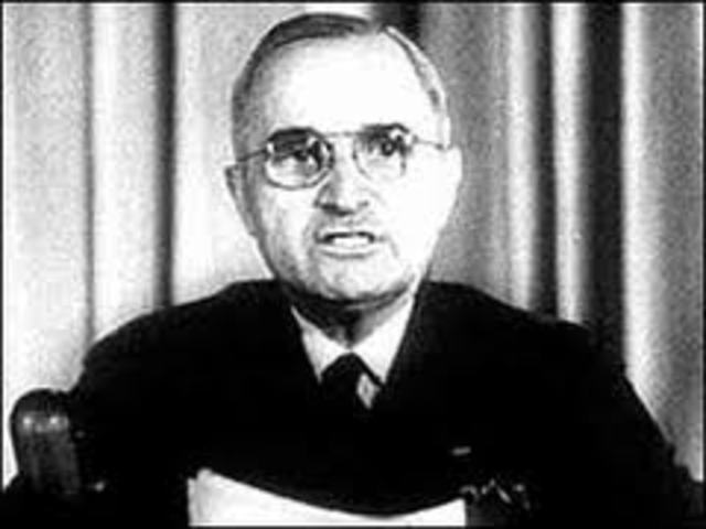 Truman tells of nuclear weapons