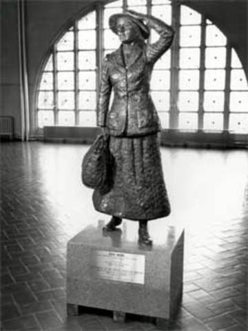 First Immigrant to pass through Ellis Island