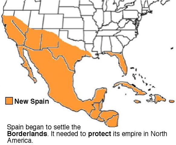 The Spanish settles The Spanish Borderlands
