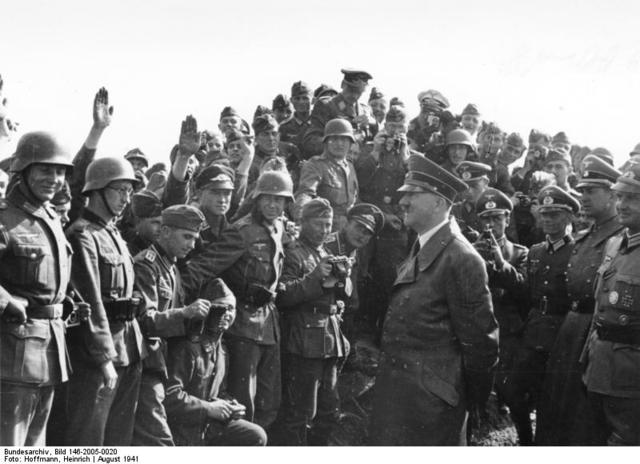 August 1941, Hitler visits the Eastern Front