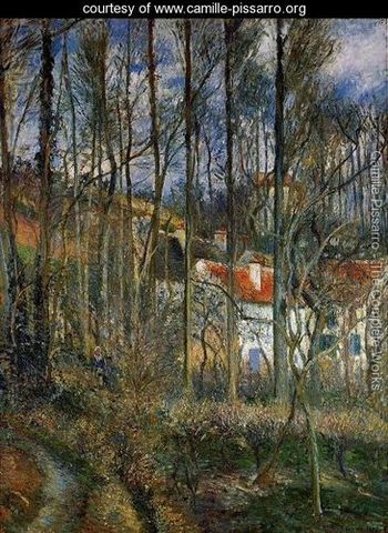 "The Côte des Bœufs at L’Hermitage" by Camille Pissarro