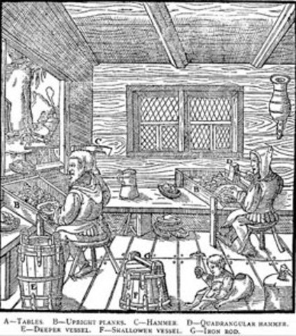 Leonardo da Vinci's apprenticeship with Verrocchio (beginning)