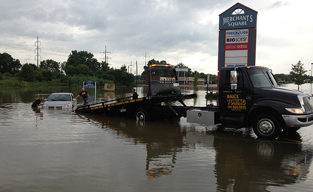 Storm and flooding in Newcastle