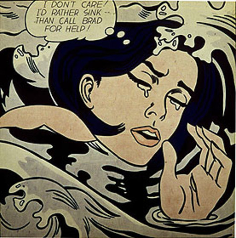 Drowning Girl by Roy Lichtenstein 1963