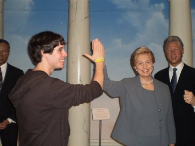 High-Fived Hillary Clinton