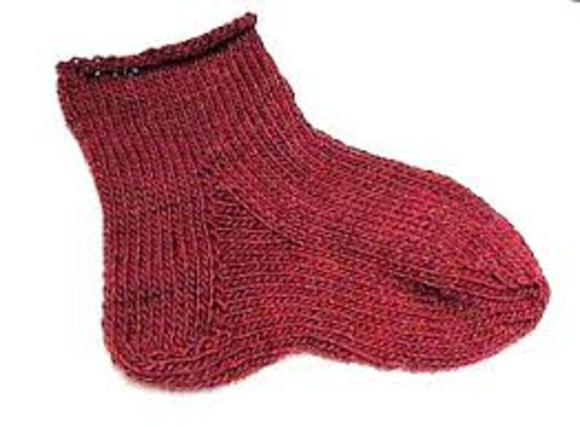 THREE OLD LADYS KNITTING