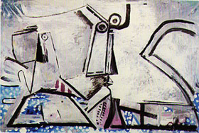 Nu Couche et Tete by Pablo Picasso