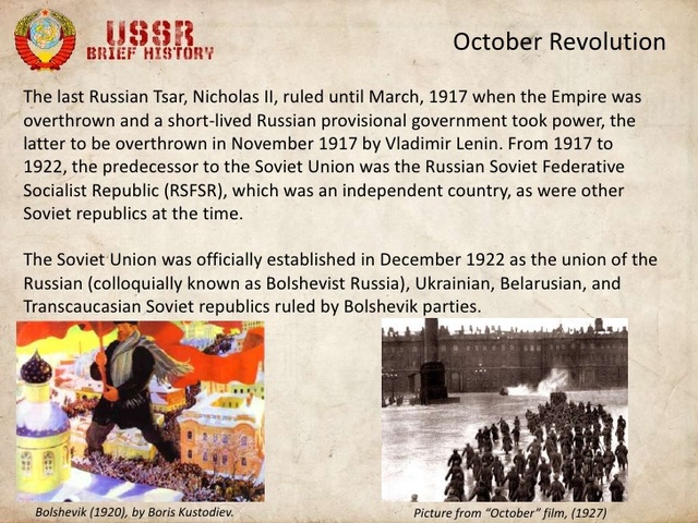 Start of Soviet Union