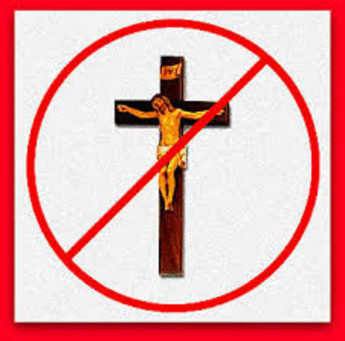 China outlaws Christianity