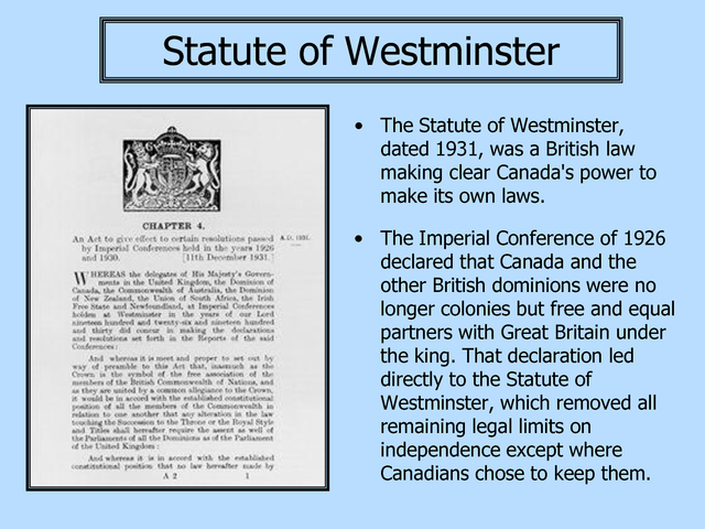 Statue of Westminister