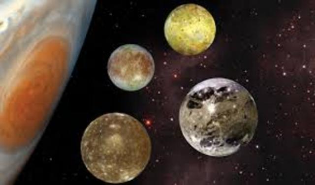 Announced Jupiter has four moons