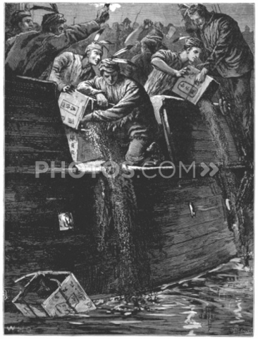 The Boston tea party occurs