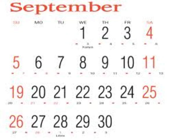 Gregorian calendar Implemented