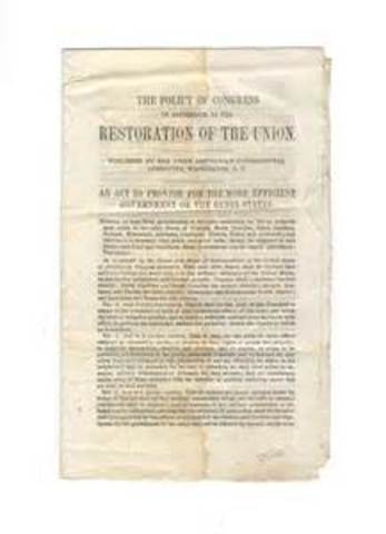 Reconstruction Acts of  1867