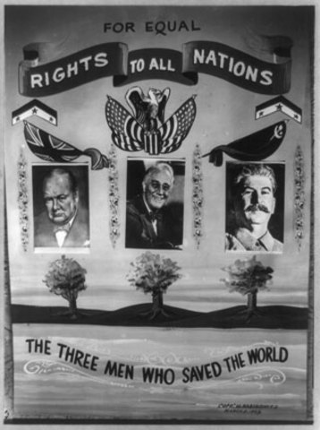 For World War II the Soviet Union allies with the United States and Great Britain