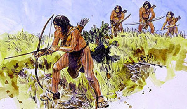 Karankawa indians attack