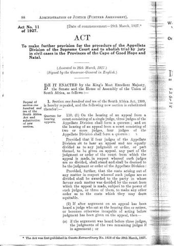 Administration of Justice Act - Intolerable Act