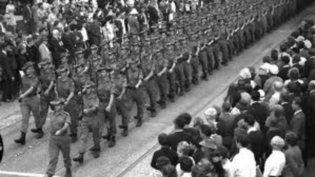 Troops from the South Viet. enter the North.